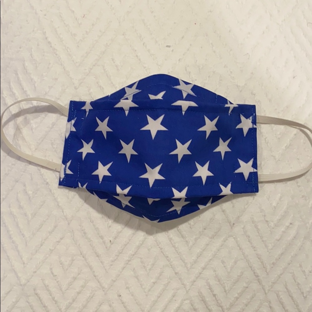Blue and white stars cloth  face mask